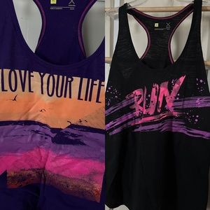 2 cross back tank top Bundle! Perfect for work outs or warm weather!